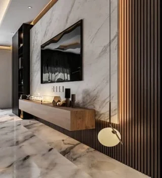 Habillage mural bois Temara